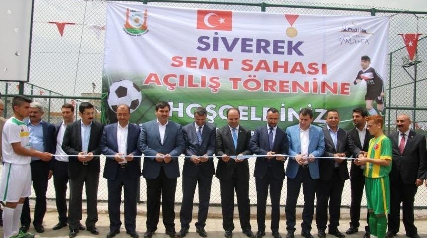 Siverek Semt Sahası Gen&ccedil;lerin Hizmetine A&ccedil;ıldı