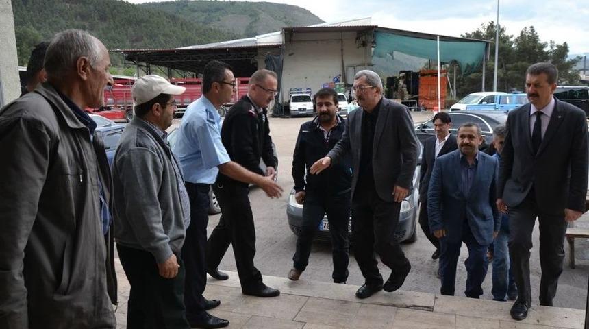 Başkan Vergili&rsquo;den Sebze Ve Meyve Hali Esnafına Ziyaret