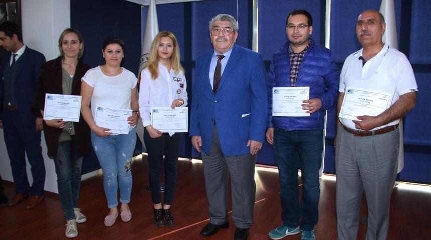 Kosgeb Uygulamalı Girişimcilik Eğitimleri Sonunda 60 Kursiyer Sertifikasını Aldı