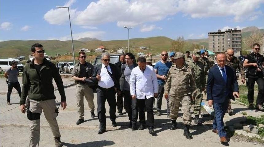 Vali Toprak&rsquo;tan Y&uuml;ksekova&rsquo;ya Ziyaret