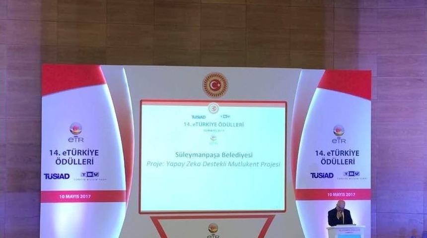 14. Etr &Ouml;d&uuml;llerinde Mutlukent Projesi İle S&uuml;leymanpaşa Belediyesi Zirvede