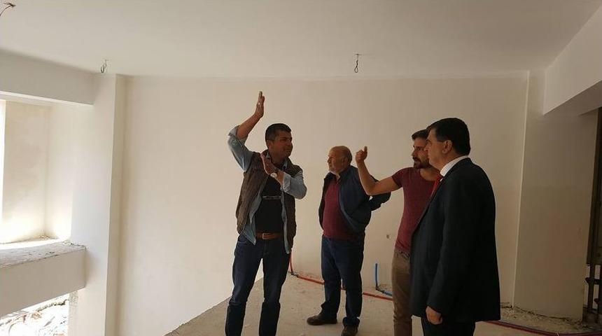 Başkan Yal&ccedil;ın, İş Ticaret Ve K&uuml;lt&uuml;r Merkezindeki &Ccedil;alışmaları Yerinde İnceledi