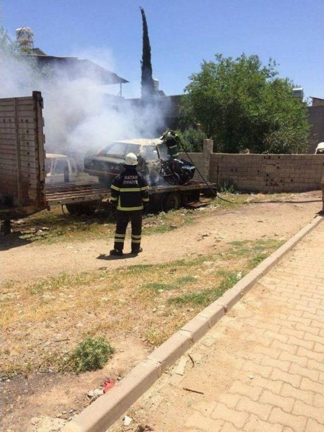 Hatay’da Yediemin Deposunda Yangın Paniği