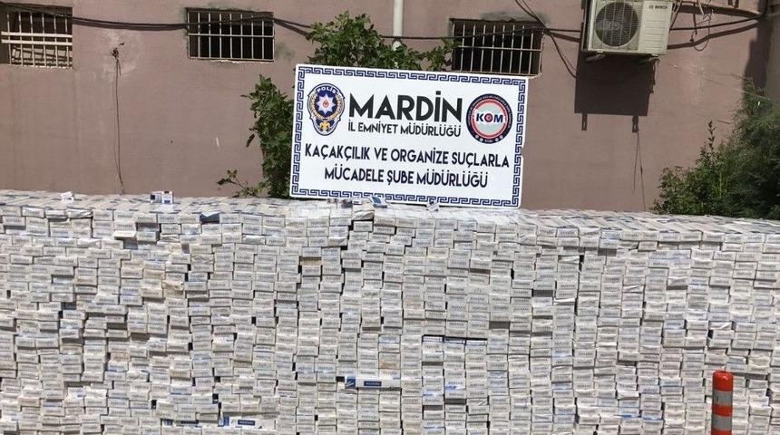 Mardin&rsquo;de 76 Bin 800 Paket Ka&ccedil;ak Sigara Ele Ge&ccedil;irildi