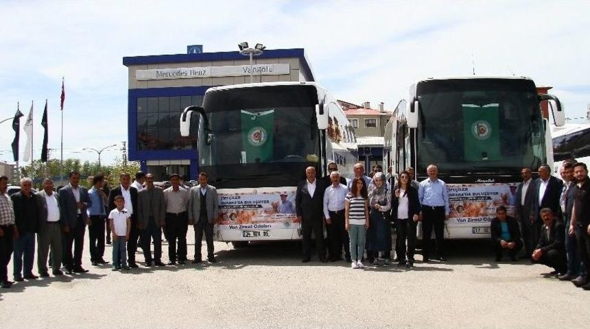 Vanlı &Ccedil;ift&ccedil;iler Ankara&rsquo;ya Hareket Etti