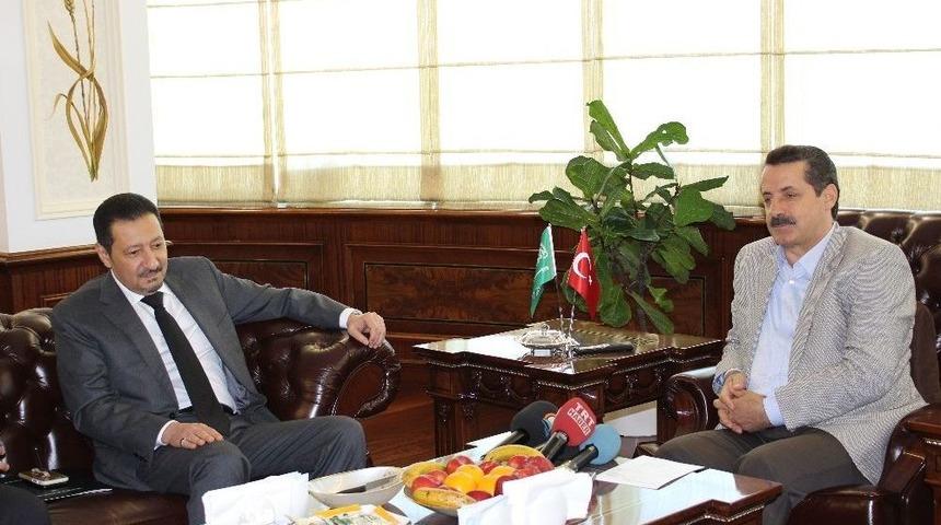 Bakan &Ccedil;elik, Suudi Arabistan B&uuml;y&uuml;kel&ccedil;isi El-khereji&rsquo;yi Kabul Etti