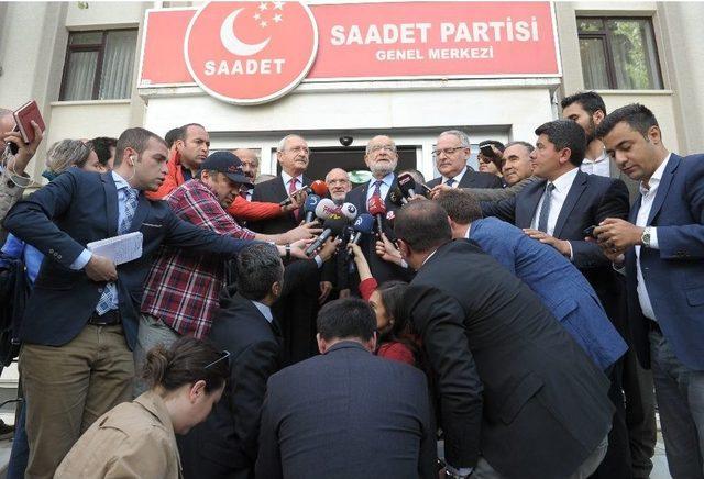 Kılıçdaroğlu’ndan Saadet Partisi’ne Ziyaret