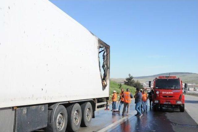 Gaziantep'te Tır'da Yangın