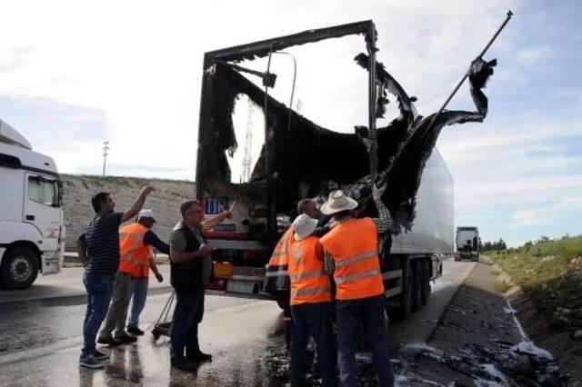 Gaziantep'te Tır'da Yangın