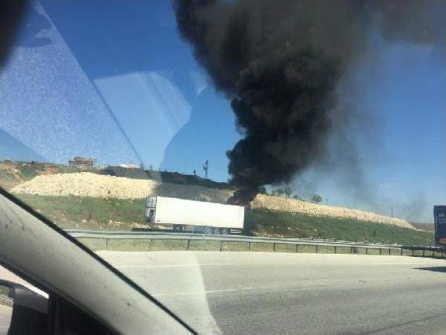 Gaziantep'te Tır'da Yangın