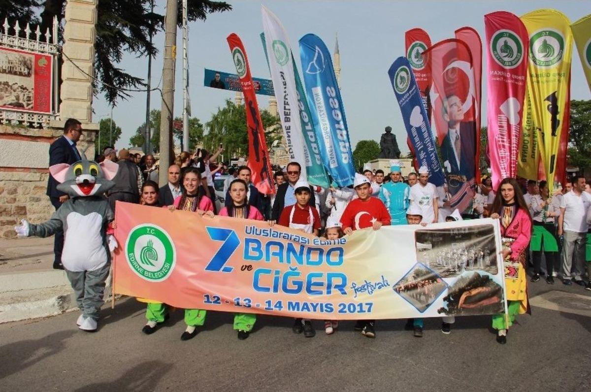 Edirne&rsquo;de Bando Ve Tava Ciğer Festivali Başladı