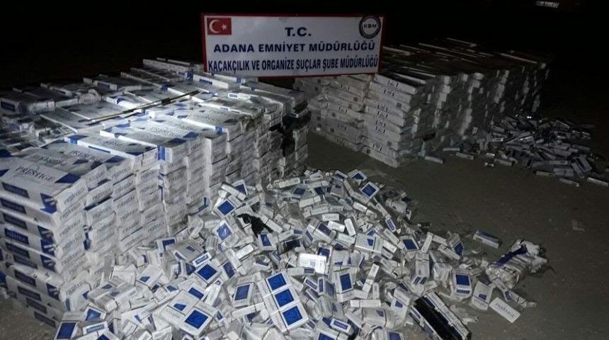 Tırlardan 108 Bin 400 Adet Ka&ccedil;ak Sigara &Ccedil;ıktı