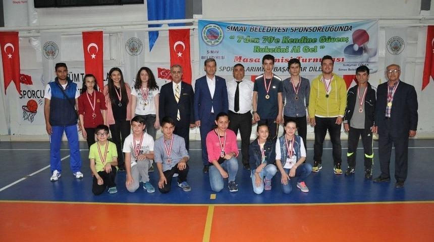 Simav&rsquo;da Masa Tenisi Turnuvası