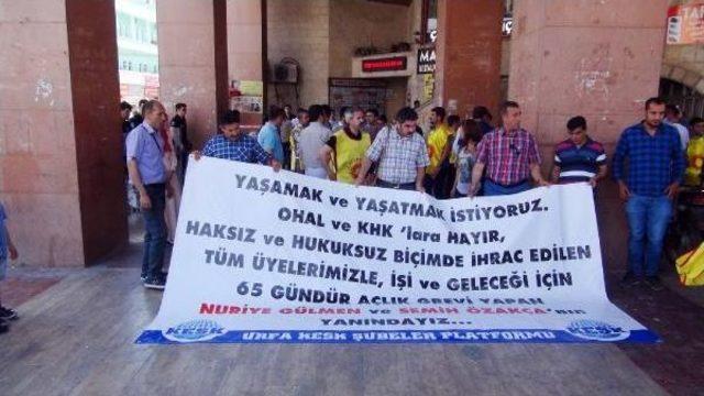 Şanlıurfa'da Kesk Üyeleri Oturma Eylemi Yaptı