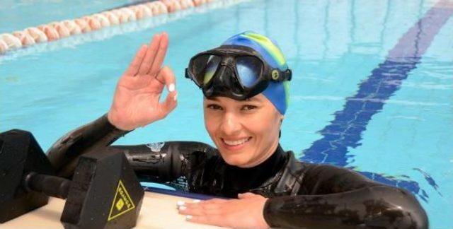 Milli Sporcudan Rekor Denemesi &Ouml;ncesi Son Antrenman 2