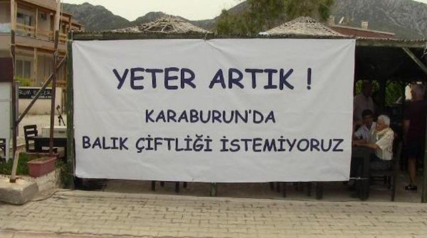 Karaburun'da Balık &Ccedil;iftliği Eylemi