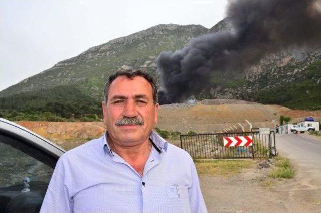 Manisa Şehir &Ccedil;&ouml;pl&uuml;ğ&uuml;nde Yangın 1