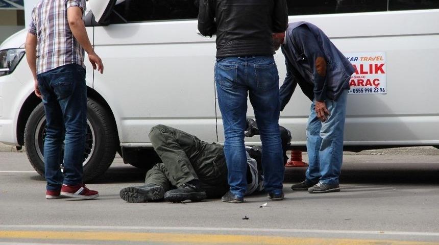 Samsun&rsquo;da Motosiklet Kazası: 1 Yaralı