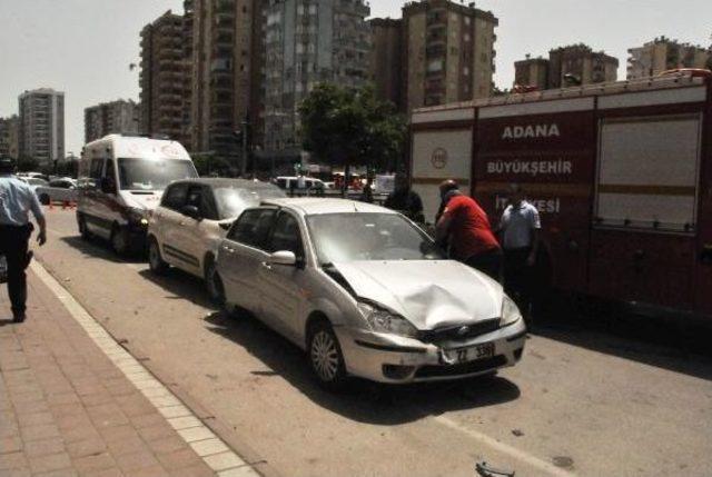 Adana’Da Zincirleme Trafik Kazası; 7 Yaralı