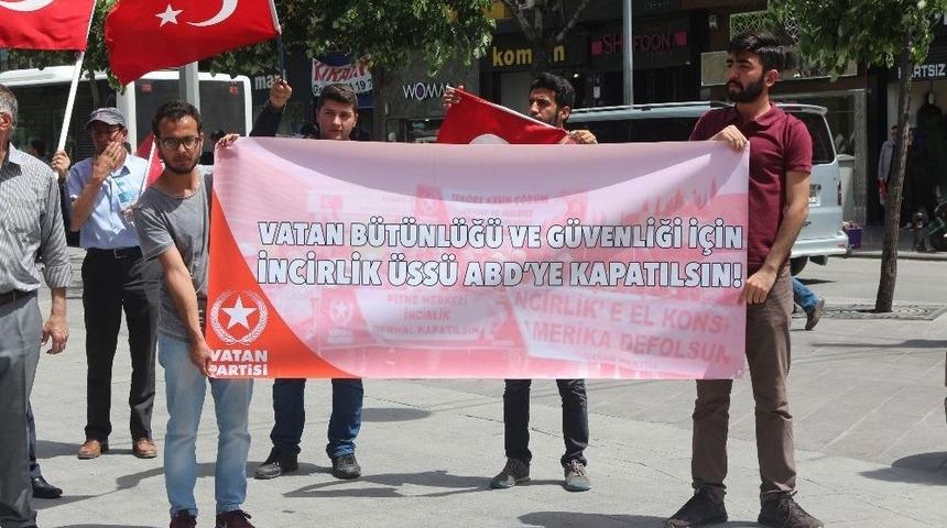 Vatan Partisinden &rsquo;incirlik Abd&rsquo;ye Kapatılsın&rsquo; Kampanyasına Destek &Ccedil;ağrısı