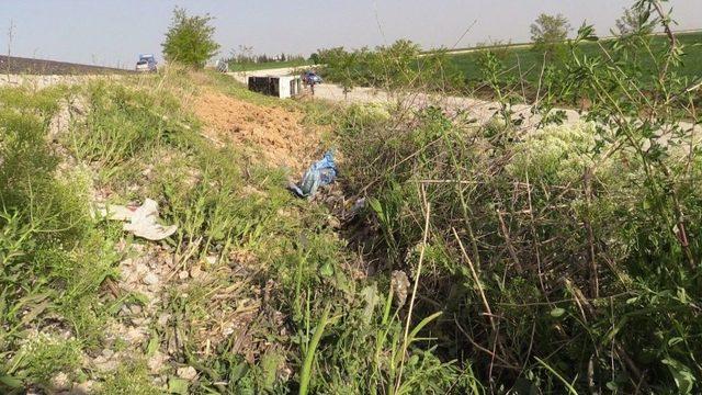 Nişan Merasiminden Dönen Aydınlıları Taşıyan Otobüs Devrildi