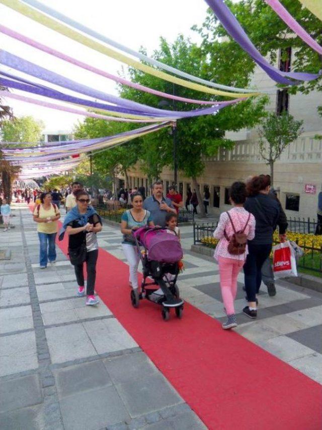 'anneler Günü'ne Özel Kırmızı Halılı Yürüyüş Yolu