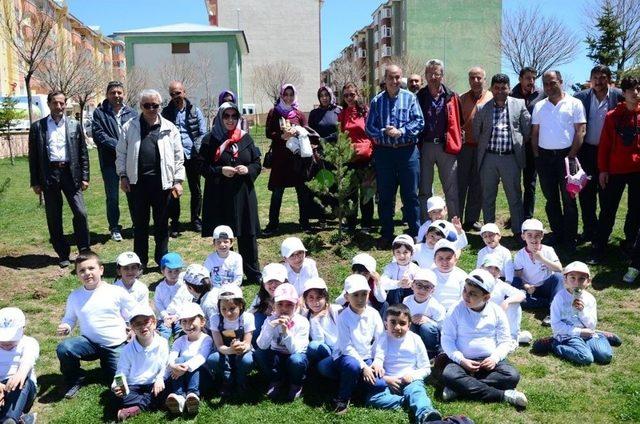 Palandöken Belediyesi Öğrenciler İle Birlikte Fidan Dikti