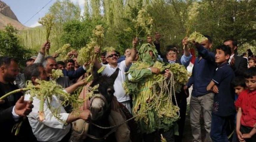Hakkari'de K&ouml;y D&uuml;ğ&uuml;n&uuml;nde 'uşkun Festivali'
