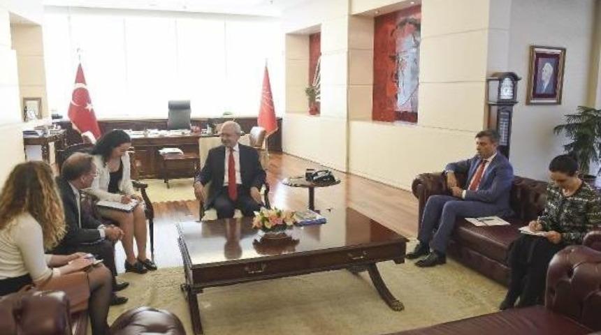 Kılı&ccedil;daroğlu, Danimarka B&uuml;y&uuml;kel&ccedil;isi Olling'i Kabul Etti
