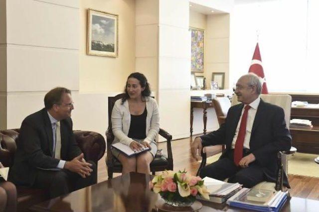Kılıçdaroğlu, Danimarka Büyükelçisi Olling'i Kabul Etti