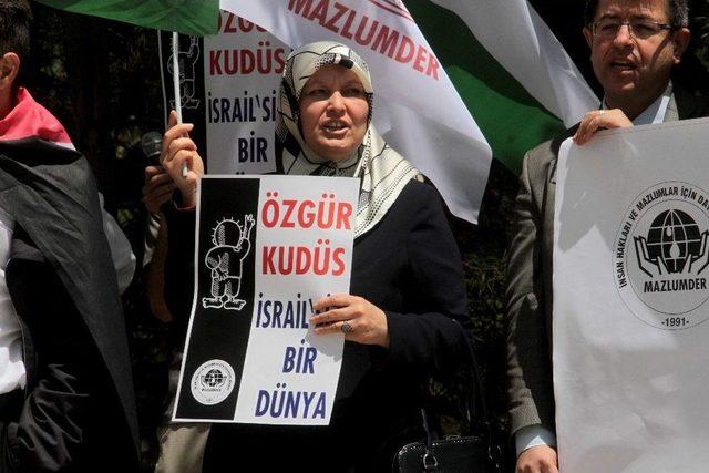 İsrail&rsquo;in Filistin&rsquo;i İşgali 69. Yılında Ankara&rsquo;da Protesto Edildi 2