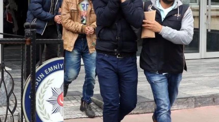 Samsun'da Deaş'lı 5 Ş&uuml;pheli Adliyeye Sevk Edildi