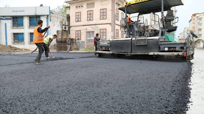 Fatsa’da Sıcak Asfalt Çalışmaları