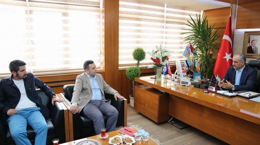 İha Sivas B&ouml;lge M&uuml;d&uuml;rl&uuml;ğ&uuml;&rsquo;nden Başkan Aydın&rsquo;a Ziyaret