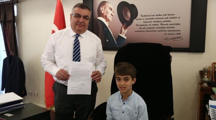 Minik Alp&rsquo;ten Başkan Kesimoğlu&rsquo;na Mektup