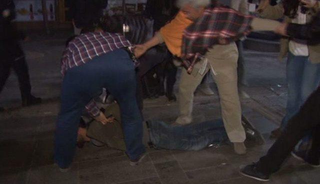 Başkent’te Khk Protestosuna Polis Müdahalesi: 3 Gözaltı