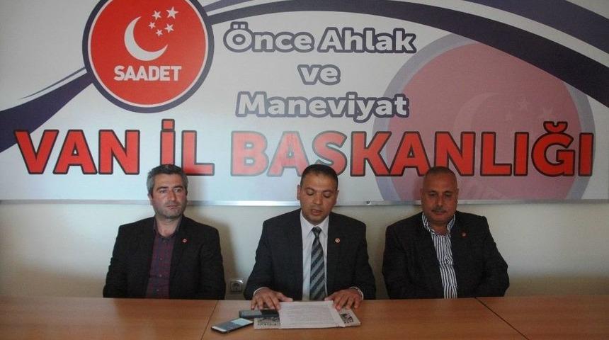 Saadet Partisinden &lsquo;van&rsquo; Konulu Toplantı