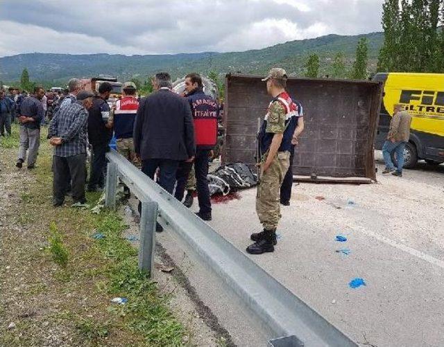 Amasya'da Kaza: 1 Ölü, 3 Yaralı