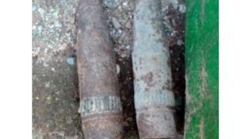 Manisa&rsquo;da İnşaattan Tarihi 2 Top Mermisi &Ccedil;ıktı