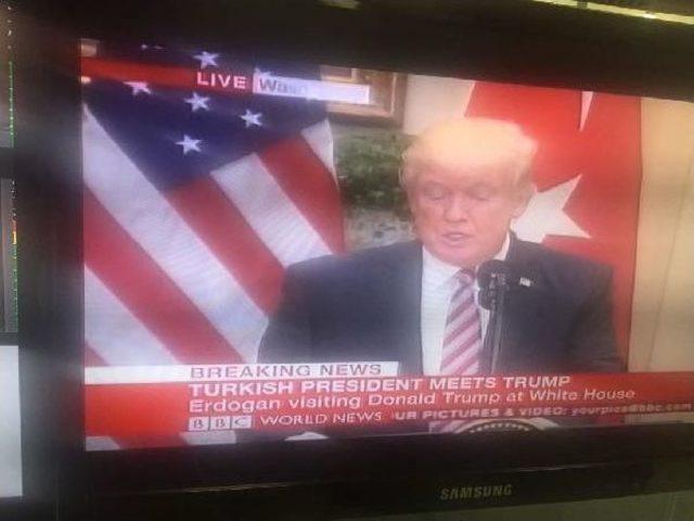 Erdoğan Ve Trump Ortak Basın Açıklamasını Birçok Haber Kanalı Canlı Yaınladı