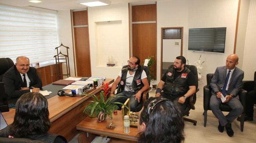 Motosiklet Kul&uuml;b&uuml; &Uuml;yelerinden Kocasinan&rsquo;a Ziyaret