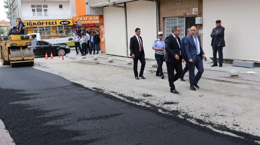 Başkan Saygılı&rsquo;dan Asfalt &Ccedil;alışmalarına İnceleme