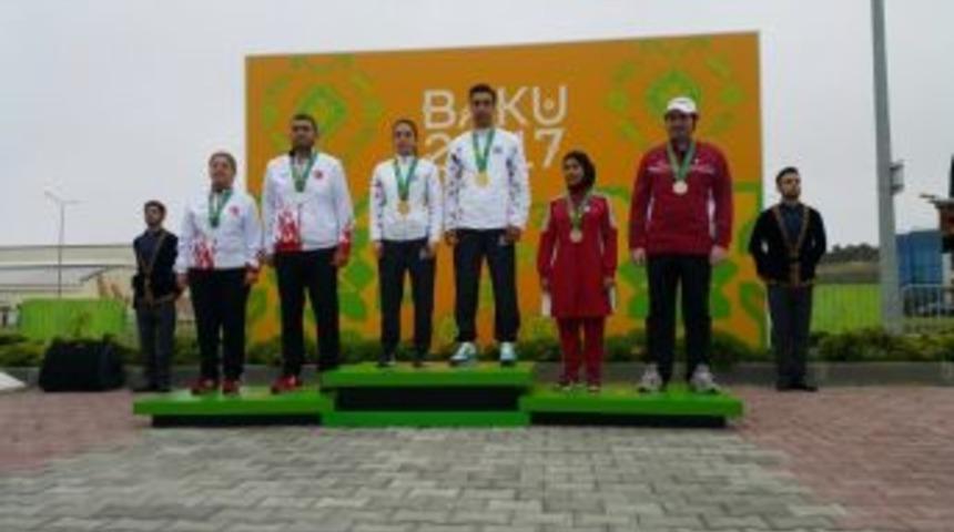 Atıcılar Bak&uuml;&rsquo;den 1 Altın Ve 2 G&uuml;m&uuml;şle D&ouml;n&uuml;yor