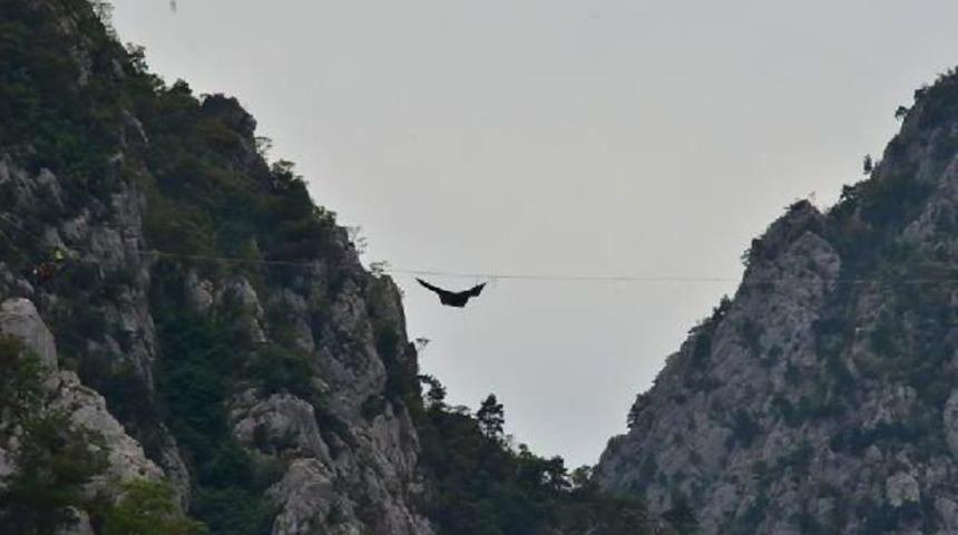 Şahinkaya Kanyonunda Rekor Denemesi
