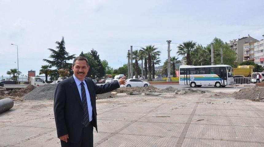 Kdz. Ereğli&rsquo;de Atat&uuml;rk Anıtı &Ccedil;evresi D&uuml;zenleniyor