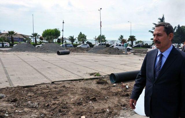 Kdz. Ereğli’de Atatürk Anıtı Çevresi Düzenleniyor 2