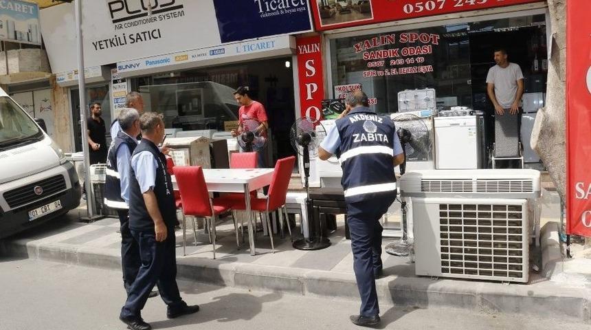 Akdeniz Belediyesi Kaldırım İşgallerine Karşı Denetimlerini Arttırdı