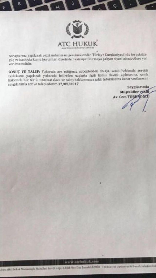 Altay'dan O Sözlere Suç Duyurusu