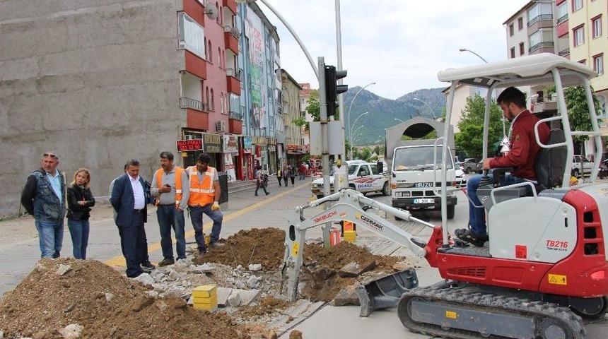 Seydişehir&rsquo;de Mobese Kamera &Ccedil;alışmaları Başladı