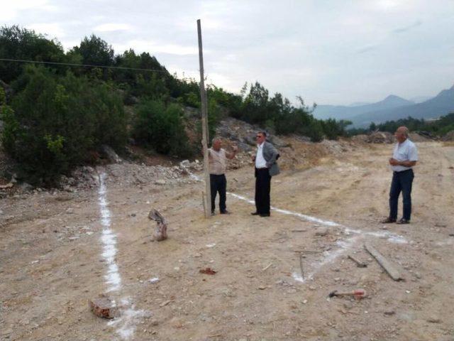 Başkan Duymuş Belde&rsquo;de Yapılan &Ccedil;alışmaları Yerinde İnceledi 1